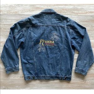 Vintage Riviera Casino Oversized Jean Jacket